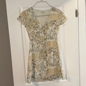Pattern floral Wilfred Dress with Buttons
